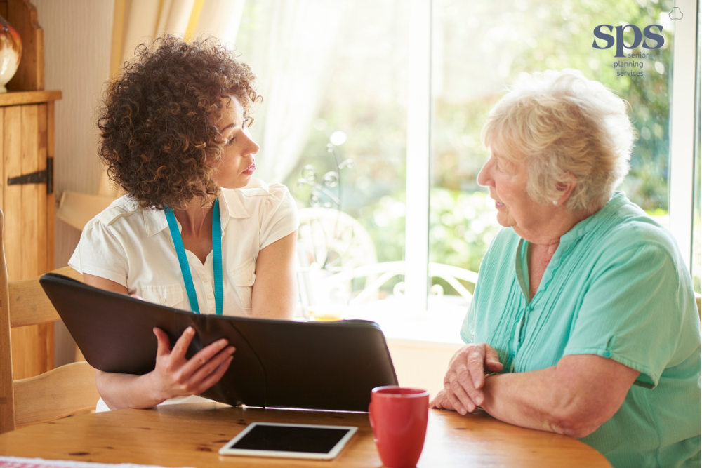 Medical advisor guides elderly patient with prepaid funeral plans for Medicaid - Senior Planning Services